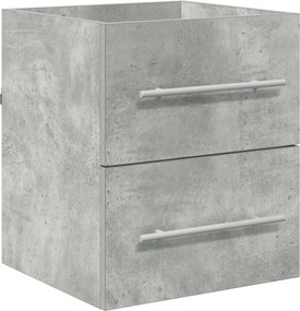 vidaXL Dulap de chiuvetă Gri din beton 38,5 x 41 x 48 cm Lemn compozit