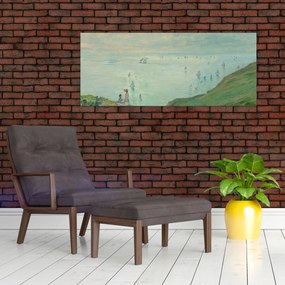 Tablou - Henri Fantin-Latour, Cliffs at Pourville, reproducere (120x50 cm)