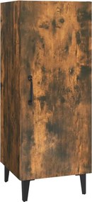 vidaXL Servantă, stejar fumuriu, 34,5x34x90 cm, lemn prelucrat