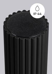 Plafonieră neagră cu abajur din sticlă ø 12 cm Orbital – Sollux