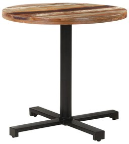 320293 vidaXL Masă de bistro, Ø80x75 cm, lemn masiv reciclat, rotund