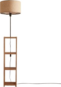 Lampadar AYD-3467, bej/stejar, lemn/material textil, 38x150 cm