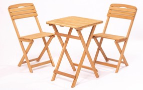 Set masă scaune de grădină (3 buc) Mackenzie (maro). 1082968