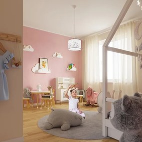 Lustră pe cablu pentru copii Sollux SL.1423 OWLS 1xE27/15W/230V d. 40 cm