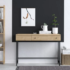 Masă PC Aliex 7 (stejar + negru). 1073088