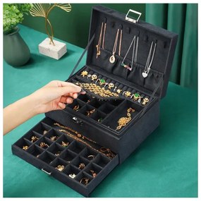ShopJK CUTIE DE BIJUTERII NEAGRĂ PD119CZ