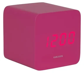 Karlsson 5982BP ceas LED de design cu alarmă roz, 7 cm