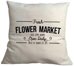 Bohemia Gifts Husă pentru pernă Flower market, 40x 40 cm