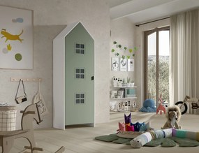 CASAMI BRUGES Dulap camera copii VERDE ÎNCÂLCIT