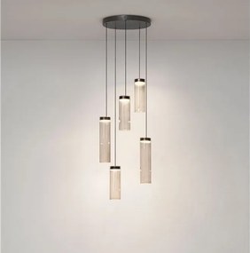 Lustra cu 5 pendule LED BRIELLE