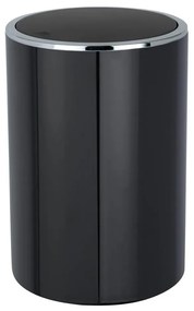 WENKO 22558100 - Coș INCA 18,5 x 25,5 cm, negru/crom lucios