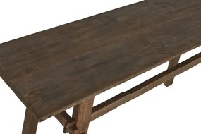 Consolă din lemn de teak reciclat, 140×40×75 cm, „Idomi"