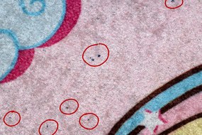 JUNIOR 51855.804 covor lavabil Inorog, nori pentru copii anti-alunecare - roz - SECUNDAR-COTATI PRODUSUL