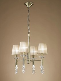 Mantra Tiffany lampă suspendată mai mult de 6x20 W alamă 3872