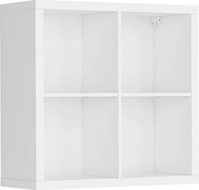 Biblioteca NEPO PLUS SFW-8-8, alb, PAL, 77x35x75 cm