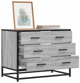 vidaXL Dulap cu sertar, gri sonoma, 70x41x56 cm, lemn prelucrat