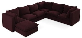 Colțar burgundy (cu colț pe partea dreaptă/în formă de "U") Manao – Makamii