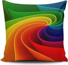 Husa perna NKLF-264, multicolor, bumbac/poliester, 43x43 cm