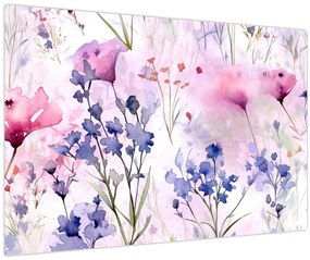 Tablou - Acuarelă pajiște (90x60 cm)