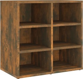 vidaXL Pantofar, stejar fumuriu, 52,5x30x50 cm