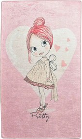 Covor PRETTY, 100x160 cm, forma dreptunghiulara, poliester/stofa catif