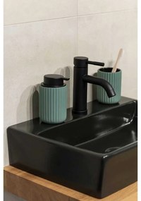 Set de accesorii de baie verde din ceramică Belluno – Wenko