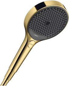 Para de dus Hansgrohe Rainfinity 130 auriu lucios 3 tipuri de jet