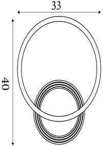 Plafoniera LED design circular Contour
