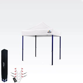 Stand de expunere pliabil 2x2m: Oțel 45mm, 100% Impermeabil - fara 3 pereti - Alb