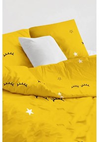 Lenjerie de pat pentru copii galbenă pentru pat de o persoană 140x200 cm Dide – Mijolnir