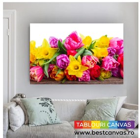 Tablou canvas buchet de lalele - 90x60cm