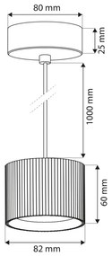 Brilagi - LED Lustră pe cablu STRIPY 1xGX53/15W/230V albă