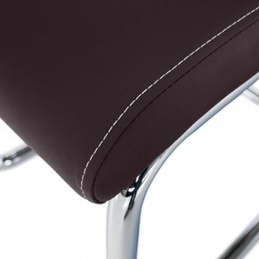 Scaun de sufragerie Abalia New (maro + Crom). 808098