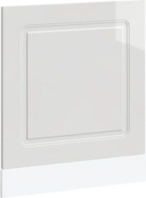 vidaXL Panou pentru mașină spălat vase alb lucios lemn de prelucrare