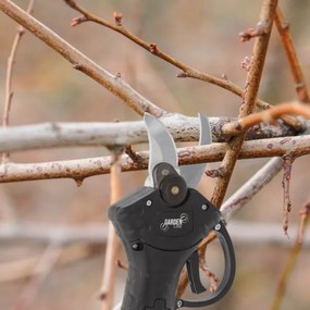 Foarfece de crengi fără fir 25 mm - două baterii, încărcător, geantă de transport