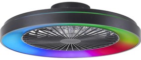 Ventilator LED RGBW dimabil de tavan Brilliant MAZZARO LED/24W/230V + telecomandă