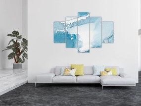 Tablou - Decor albastru (150x105 cm)