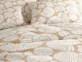Lenjerie de pat din microfibra SNAIL SHELL maro Dimensiune lenjerie de pat: 2 buc 70 x 90 cm | 200 x 220 cm