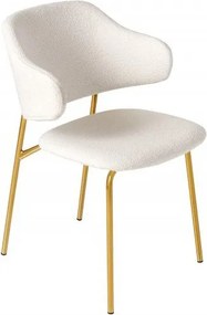 Set 2 scaune stil modern Tracy Alpine, boucle alb