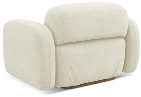 Modul pentru canapea modulară crem cu tapițerie din țesătură bouclé Ailani – Makamii