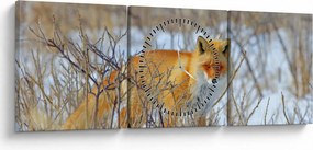 Tablou - Vulpe (cu ceas) (90x30 cm)