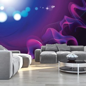 Fototapet - Valuri abstracte violete (254x184 cm)