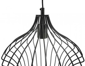 Lustra din fier galvanziat Capella neagra, un bec