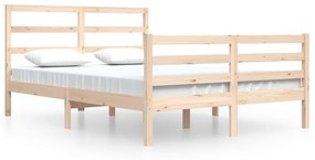 3105006 vidaXL Cadru de pat, 140x200 cm, lemn masiv de pin