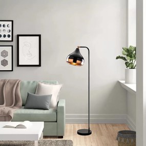 Lampadar Opviq lights Yildo, negru-arămiu