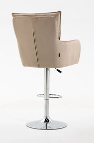 HR250W Scaun Catifea Latte Bază Cromata