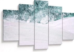 Tablou - Turcoaz abstractizare (150x105 cm)