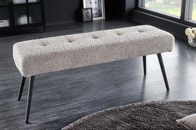 Bancheta tapitata design modern Boutique 100cm, champagner greige