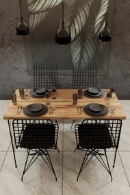 Masa Tktbl001, Stejar / Negru