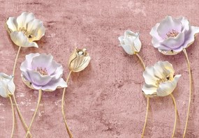 Fototapet - Flori aurii (147x102 cm)